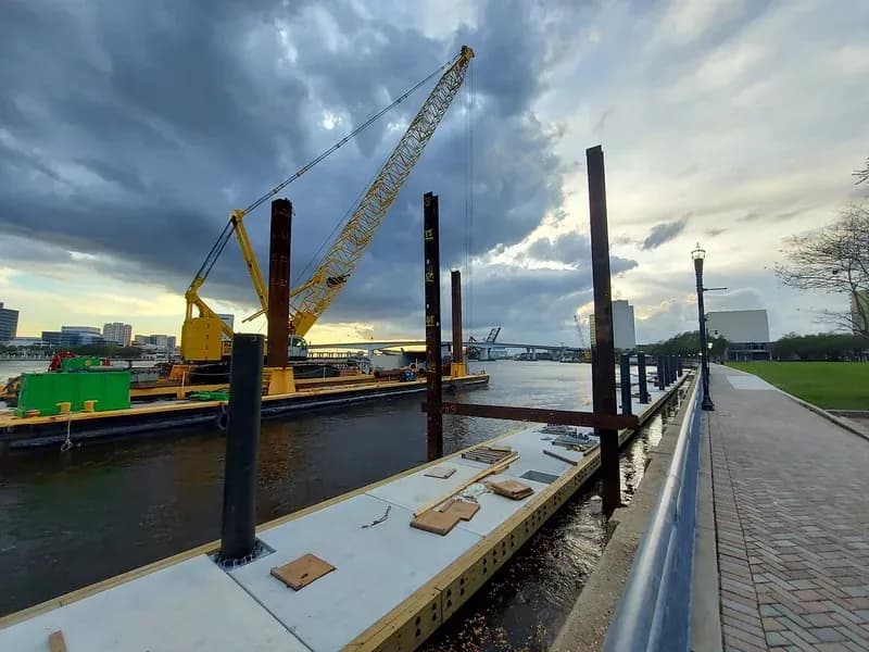 Southbank Riverwalk Bulkhead Replacement project photo image 1